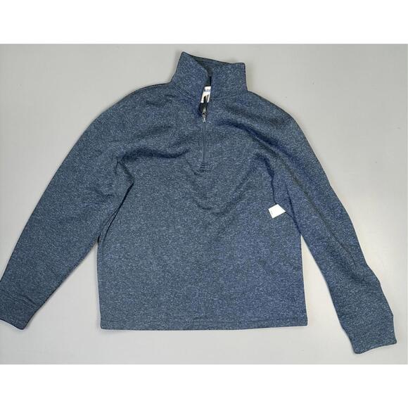 Old Navy Men's Blue Quarter Zip Pullover Sweater - Picture 6 of 9